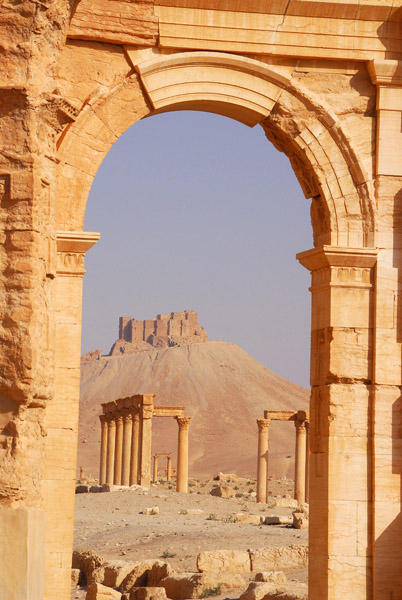 Looking through the Monumental Archway, Palmyra