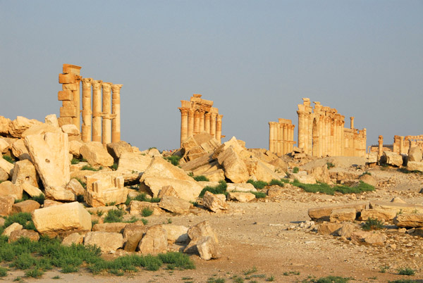 Remains of the Great Colonnade, Palmyra