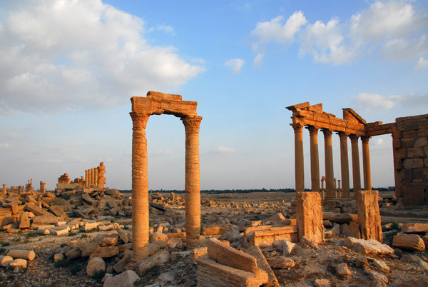 The Great Colonnade once lead to this temple in the west of Palmyra