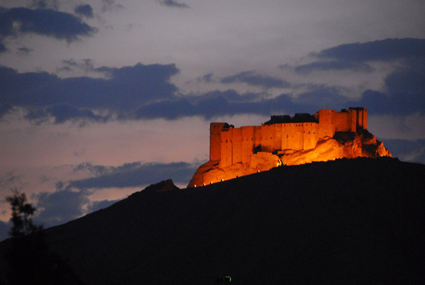 Arabic Citadel, Palmyra, at dusk