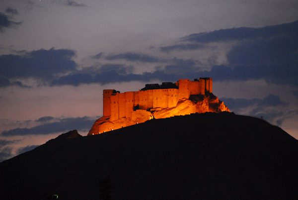 Arabic Citadel, Palmyra, at dusk