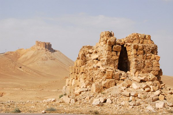 Ruins of a tower tomb, Palmyra