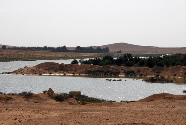 Continue following the road (left fork by the Tomb of Elhabel) to reach this reservoir