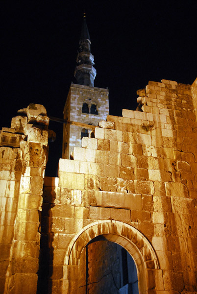 Minaret of Jesus at night