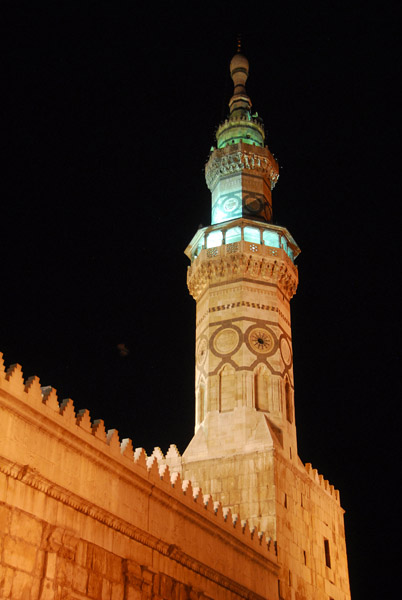 Umayyad Mosque at night