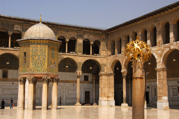 Northwest corner of the courtyard, Umayyad Mosque