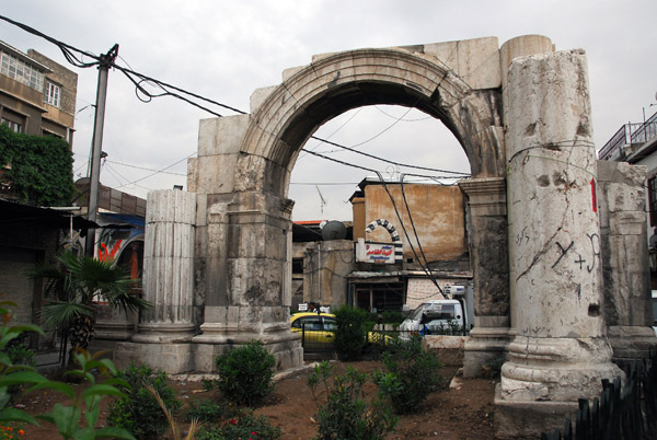 Roman Arch in the center of the Old City of Damascus, Straight Street