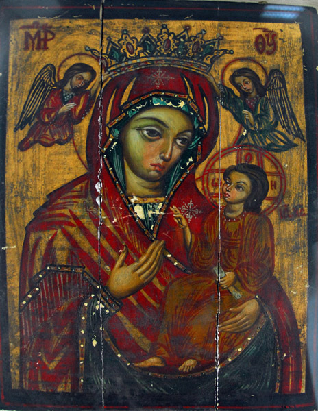 Byzantine icon of the Madonna and child