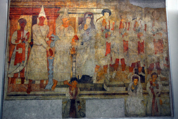 Frescoe in the Doura Europos room, Syrian National Museum