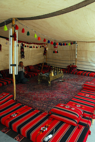 Bedouin style tent rolled out for the presidential rally