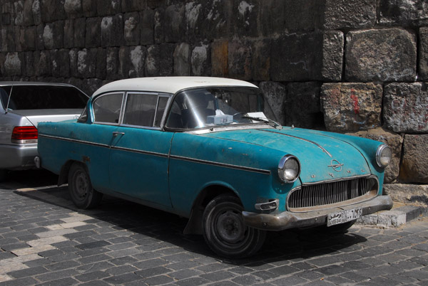 Another of Damascus' classic cars, an Opel Rekord P1 2-Door (1958-59)