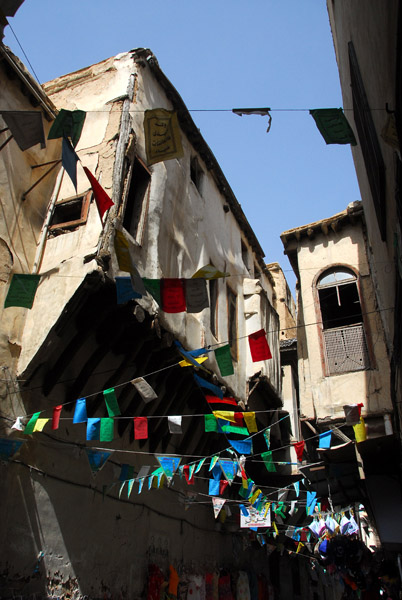 Typical narrow alleys of the Old City of Damascus