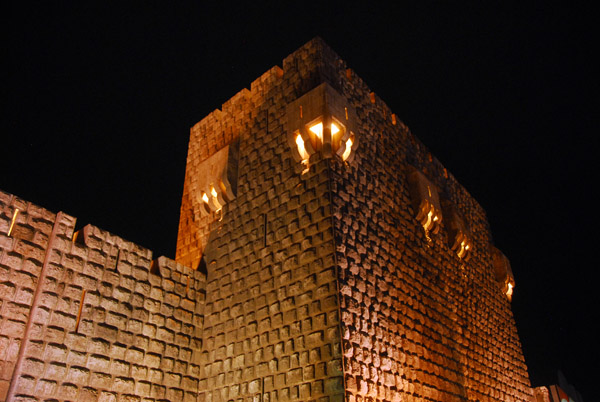 Citadel of Damascus at night