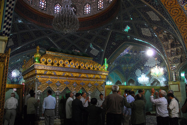 The tomb of Ruqayya is on the Iranian pilgrim trail in Damascus
