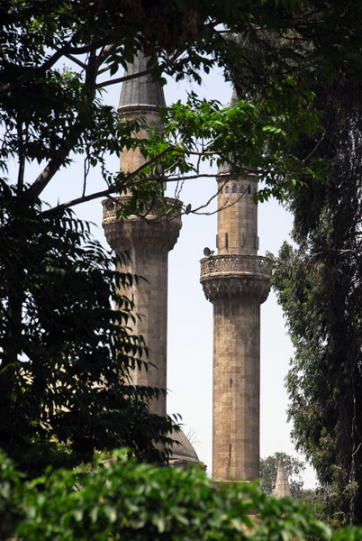 Sinan Mosque's Turkish minarets