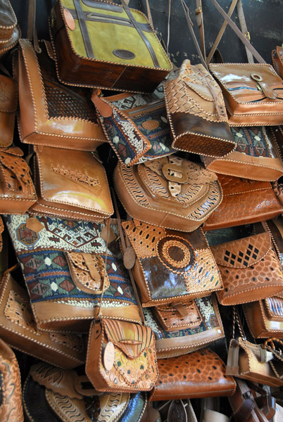 Handicrafts (leather goods) at the Suleiman Complex