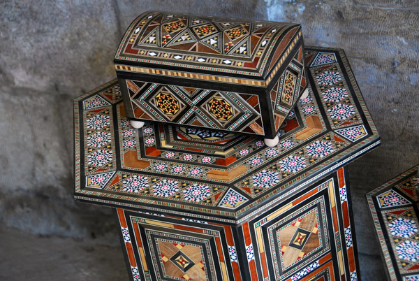 Damscus is famous for this type of inlaid woodwork