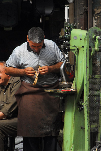 Shoemaker at work, Bab Sriejeh Street