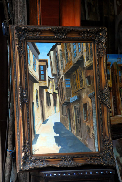 Painting of an alley on the Old City