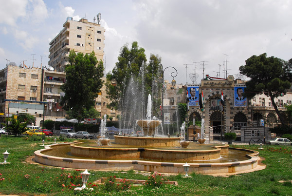 Fountain in the center of Hama, Syria