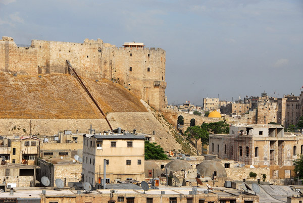 This tel 38m high was the site of Aleppo's ancient acropolis