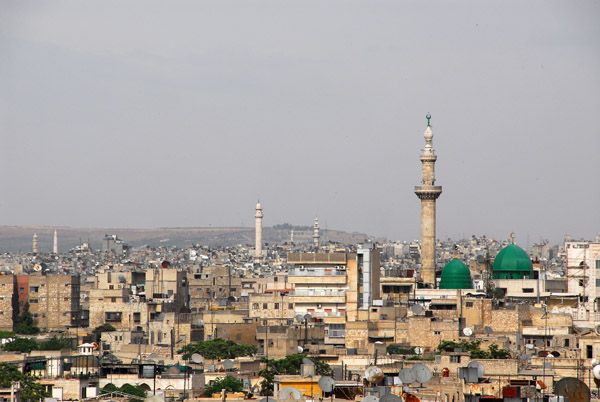 Minarets rising above Aleppo, Syria