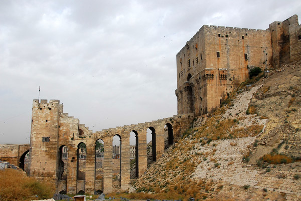 Famous gatehouse and bridge, Citadel of Aleppo