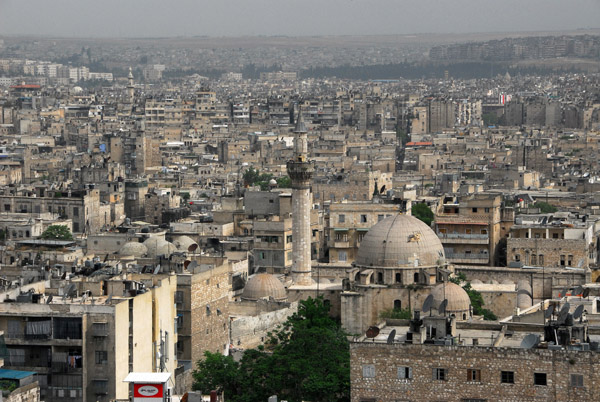 View of the new districts of Aleppo from the Citadel