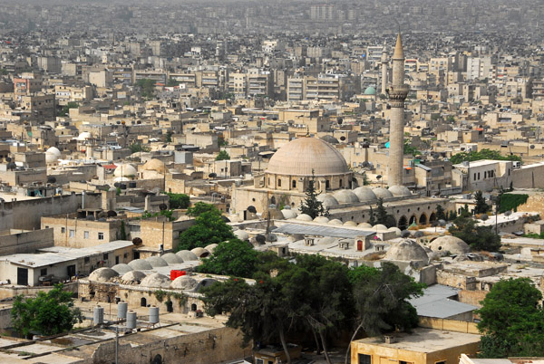 View from the Citadel of Aleppo of the old town