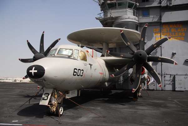 Grumman E-2 Hawkeye on the USS Nimitz