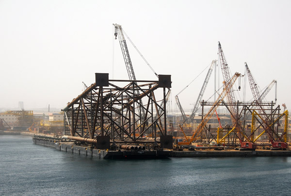 Part of an oil rig, Port of Jebel Ali