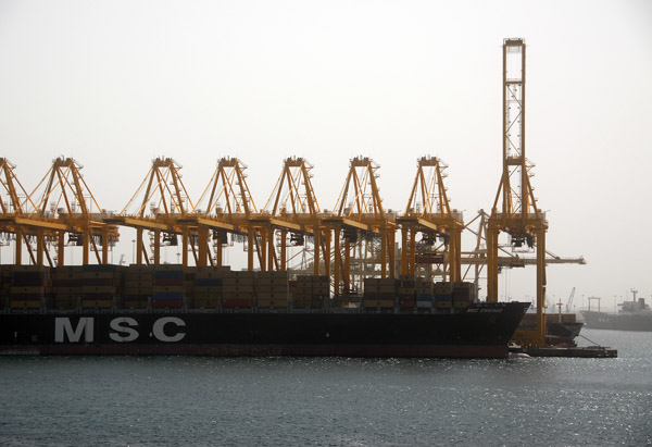 MSC Chicago, Port of Jebel Ali