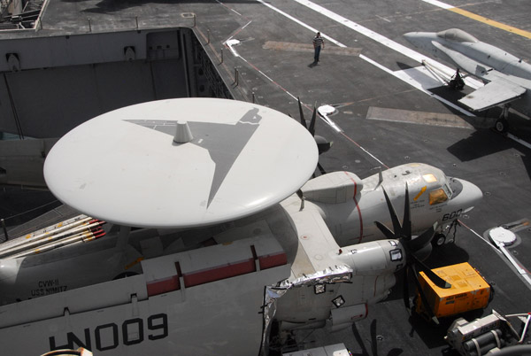 E-2 Hawkeye on the USS Nimitz