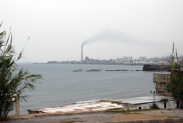 The industrialized Syrian coast at Banias