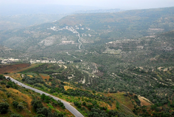 View of the Syrian countryside around Marqeb Castle