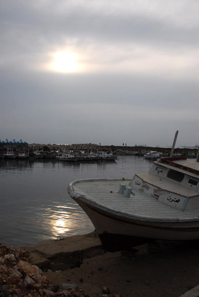 The small fishing and tourist harbor at Tartous