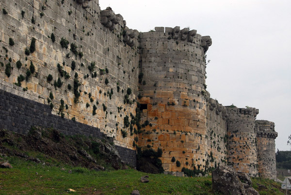 Qalaat al-Hosn - the Crusader castle was built on the site of an earlier fortification