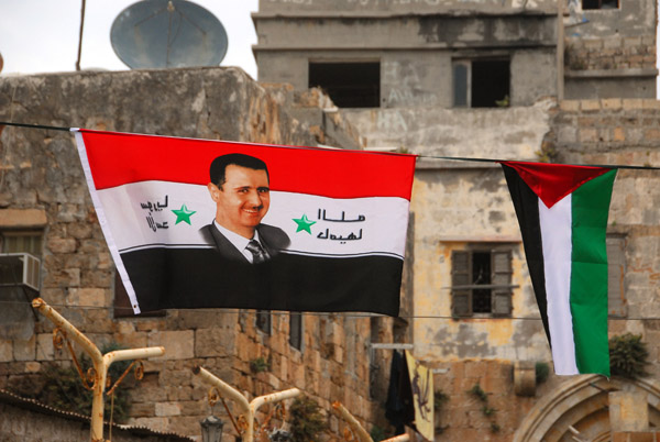 The day I passed through the coastal city of Tartous, a Bashar pre-referendum celebration was happening