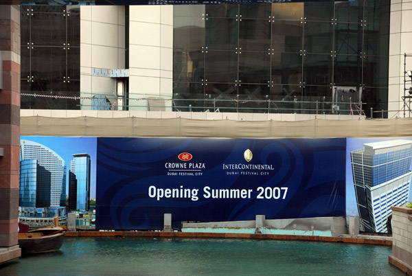 New hotels opening Summer 2007 - Intercontinental and Crowne Plaza Festival City