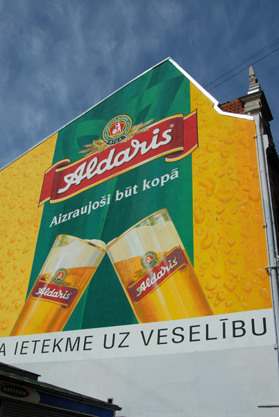 Wall mural for Latvia's Aldaris Beer,