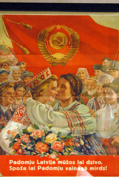 Soviet-era poster, Latvia