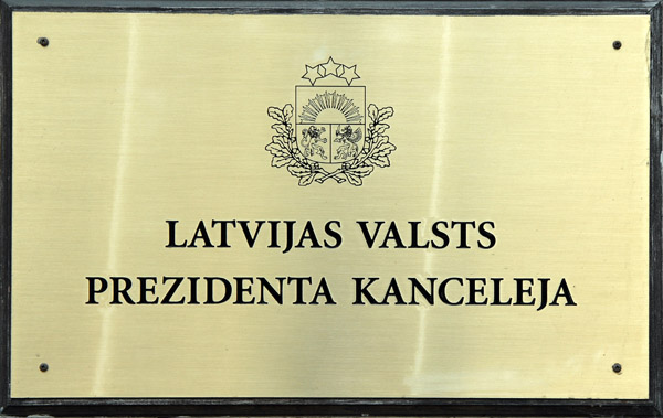 Latvijas Valsts Prezidenta Kanceleja, Riga Castle
