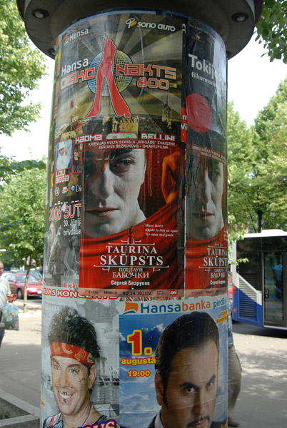 Event posters, Riga
