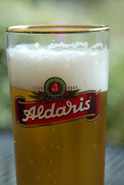 Aldaris Latvian pilsener beer, Riga