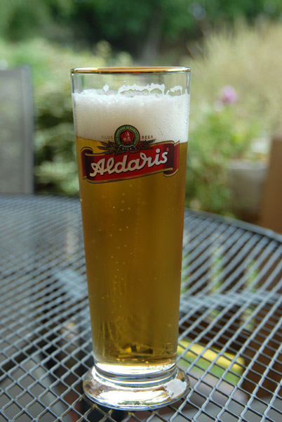 Aldaris Latvian pilsener beer, Riga
