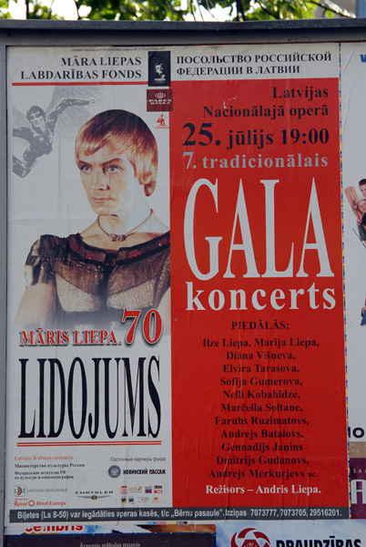 Poster for the Latvian National Opera