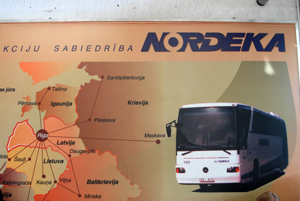 Nordeka bus route map