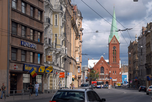 Brivibas iela at Palidzibas iela, Riga
