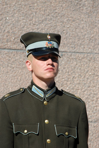 Latvian Freedom Monument guard, Riga