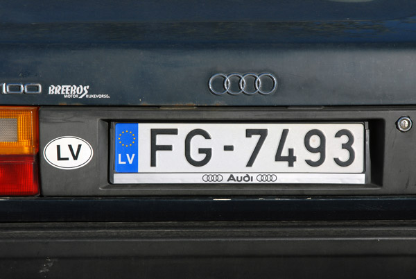 EU-member state Latvia license plate